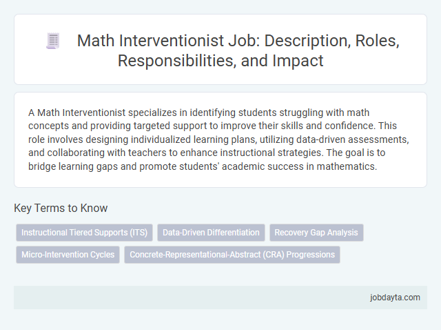 Math Interventionist Job: Description, Roles, Responsibilities, and Impact