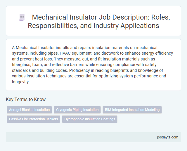 Mechanical Insulator Job Description: Roles, Responsibilities, and Industry Applications