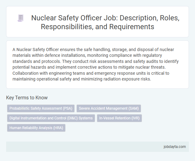 Nuclear Safety Officer Job: Description, Roles, Responsibilities, and Requirements