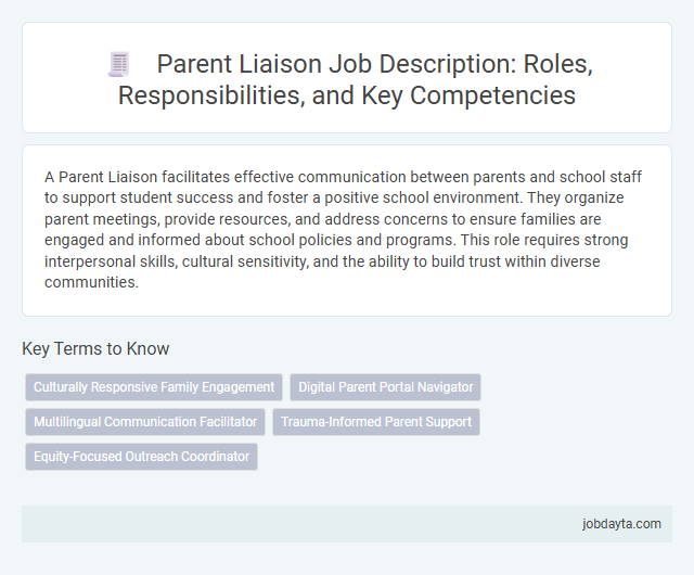 Parent Liaison Job Description: Roles, Responsibilities, and Key Competencies
