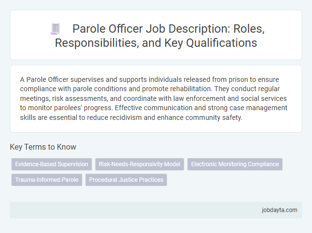 Parole Officer Job Description: Roles, Responsibilities, and Key Qualifications