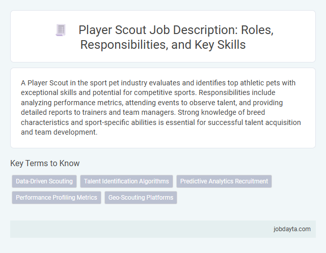 Player Scout Job Description: Roles, Responsibilities, and Key Skills