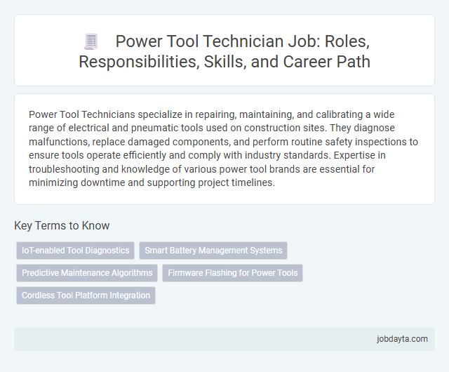 Power Tool Technician Job: Roles, Responsibilities, Skills, and Career Path