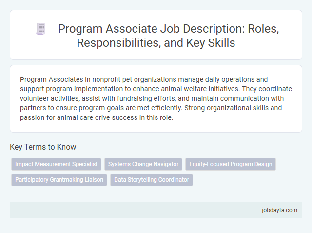 Program Associate Job Description: Roles, Responsibilities, and Key Skills
