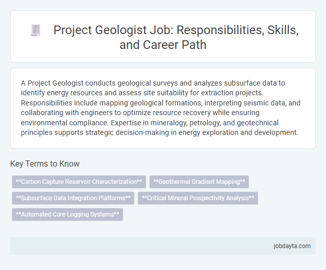 Project Geologist Job: Responsibilities, Skills, and Career Path