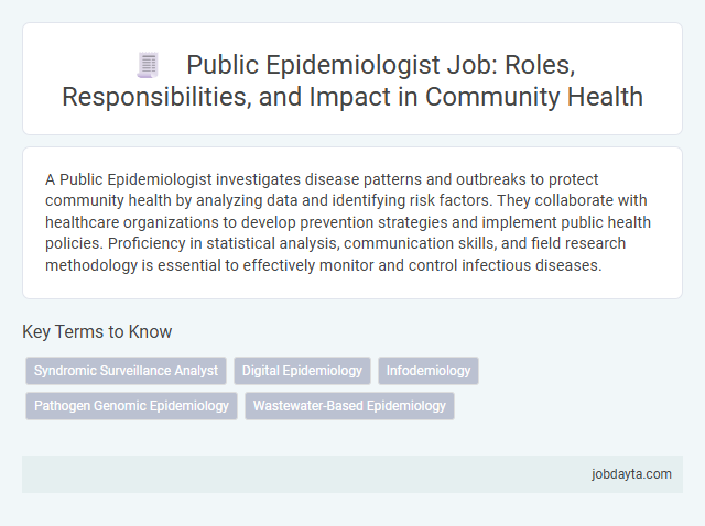 Public Epidemiologist Job: Roles, Responsibilities, and Impact in Community Health
