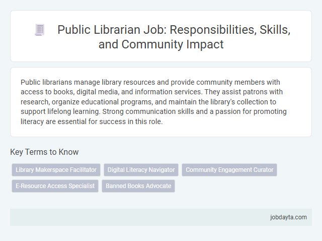 Public Librarian Job: Responsibilities, Skills, and Community Impact
