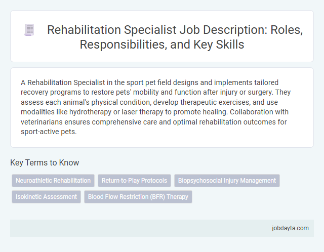 Rehabilitation Specialist Job Description: Roles, Responsibilities, and Key Skills