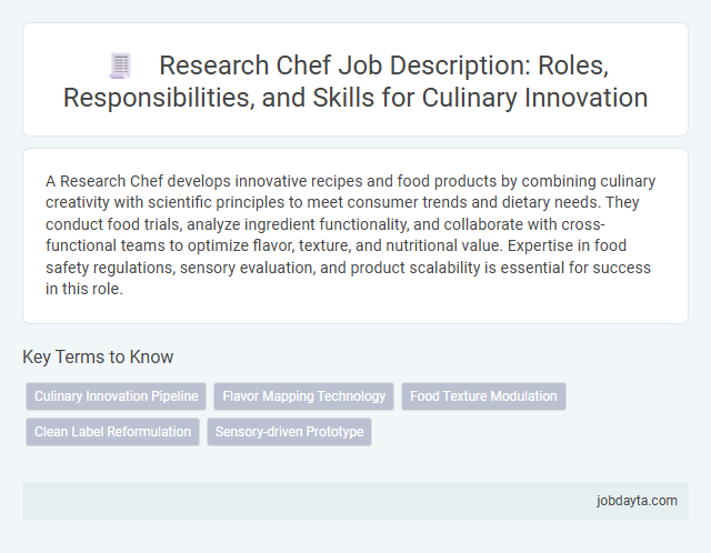 Research Chef Job Description: Roles, Responsibilities, and Skills for Culinary Innovation