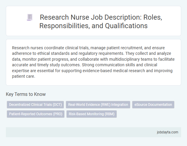 Research Nurse Job Description: Roles, Responsibilities, and Qualifications
