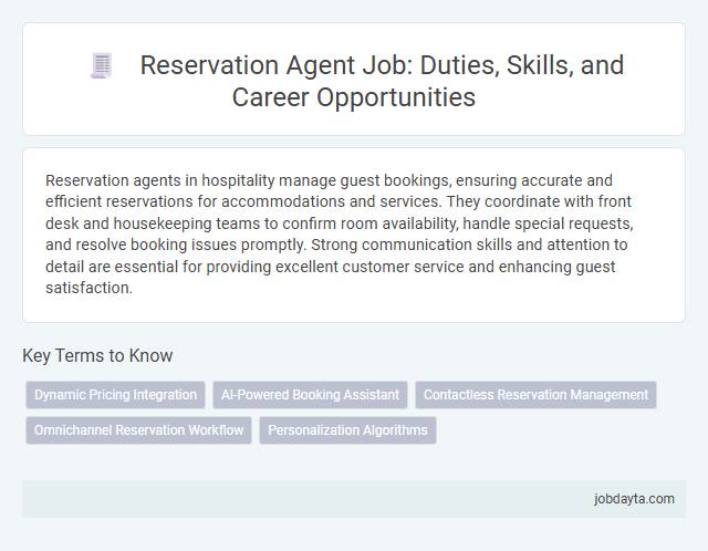 Reservation Agent Job: Duties, Skills, and Career Opportunities