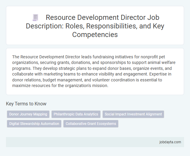 Resource Development Director Job Description: Roles, Responsibilities, and Key Competencies