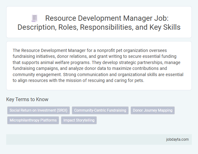 Resource Development Manager Job: Description, Roles, Responsibilities, and Key Skills