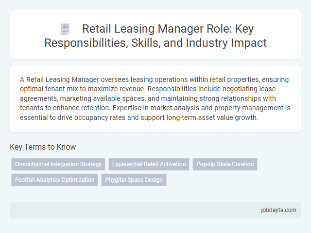 Retail Leasing Manager Role: Key Responsibilities, Skills, and Industry Impact