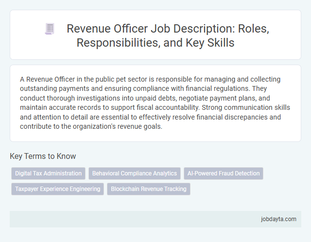 Revenue Officer Job Description: Roles, Responsibilities, and Key Skills
