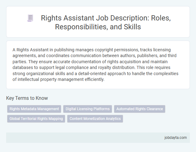 Rights Assistant Job Description: Roles, Responsibilities, and Skills