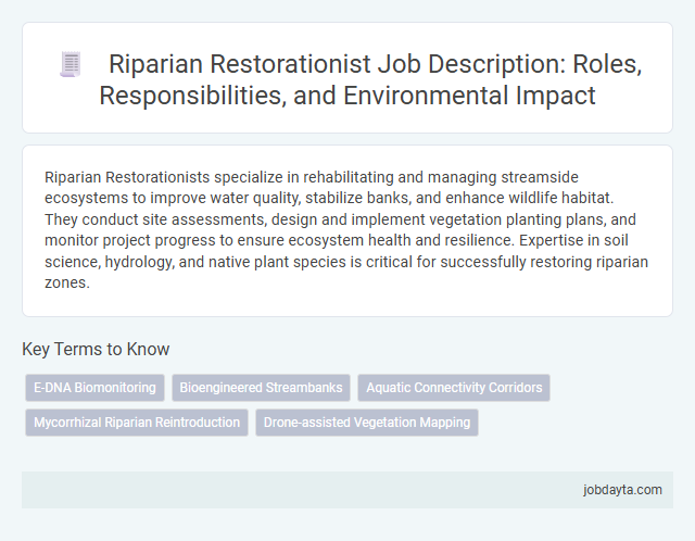 Riparian Restorationist Job Description: Roles, Responsibilities, and Environmental Impact