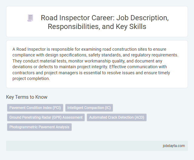 Road Inspector Career: Job Description, Responsibilities, and Key Skills