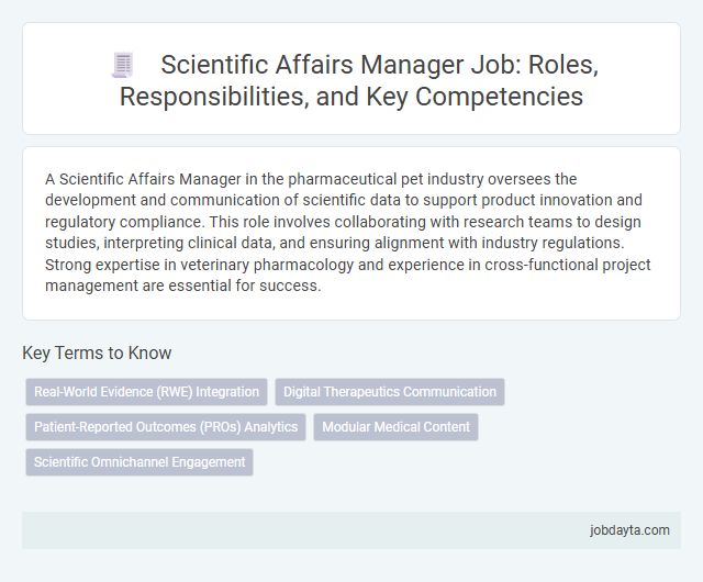 Scientific Affairs Manager Job: Roles, Responsibilities, and Key Competencies