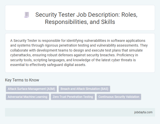 Security Tester Job Description: Roles, Responsibilities, and Skills