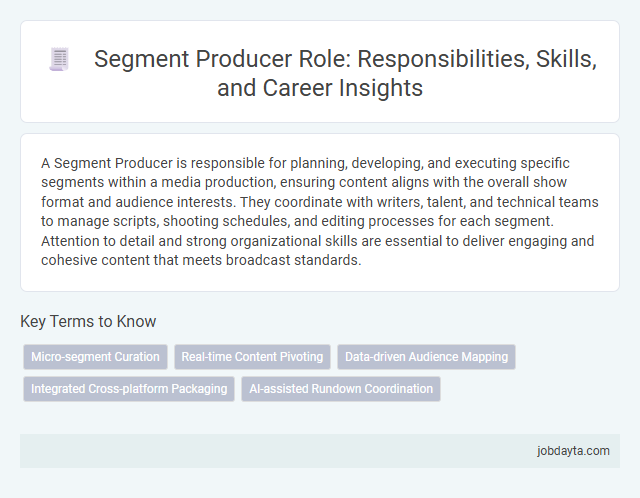 Segment Producer Role: Responsibilities, Skills, and Career Insights
