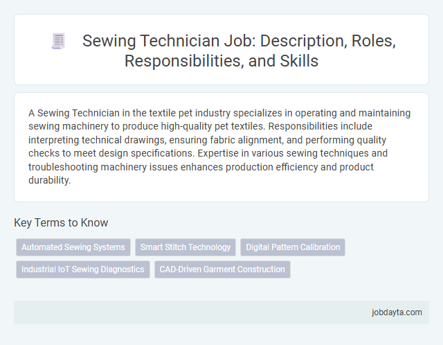 Sewing Technician Job: Description, Roles, Responsibilities, and Skills
