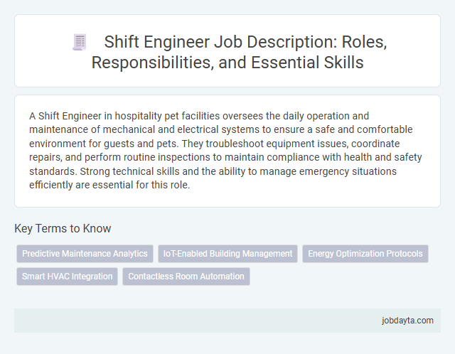 Shift Engineer Job Description: Roles, Responsibilities, and Essential Skills