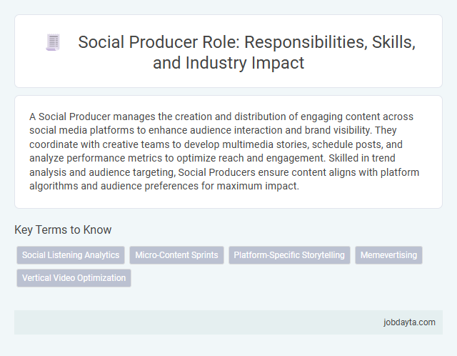 Social Producer Role: Responsibilities, Skills, and Industry Impact