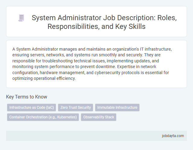 System Administrator Job Description: Roles, Responsibilities, and Key Skills