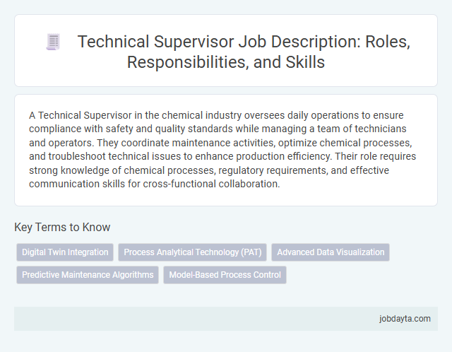 Technical Supervisor Job Description: Roles, Responsibilities, and Skills