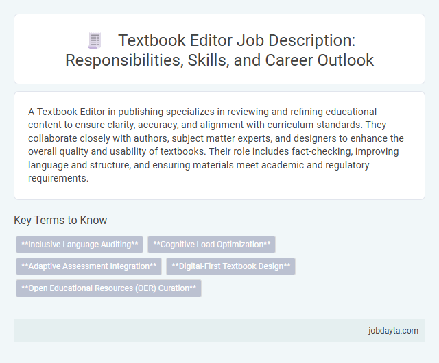 Textbook Editor Job Description: Responsibilities, Skills, and Career Outlook