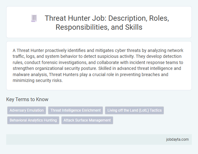 Threat Hunter Job: Description, Roles, Responsibilities, and Skills