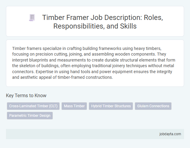 Timber Framer Job Description: Roles, Responsibilities, and Skills
