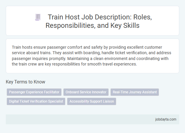 Train Host Job Description: Roles, Responsibilities, and Key Skills