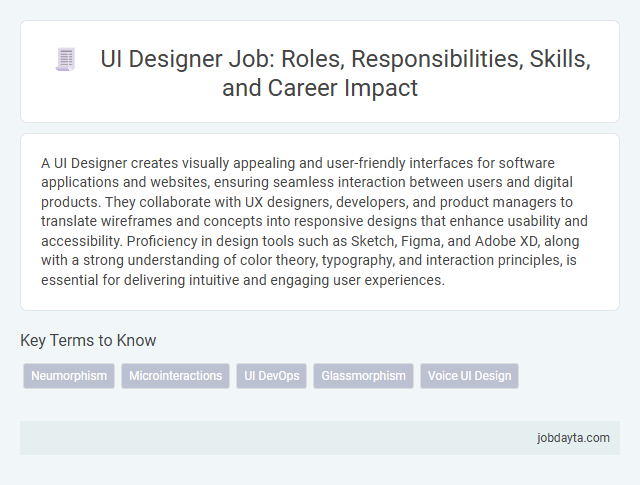 UI Designer Job: Roles, Responsibilities, Skills, and Career Impact