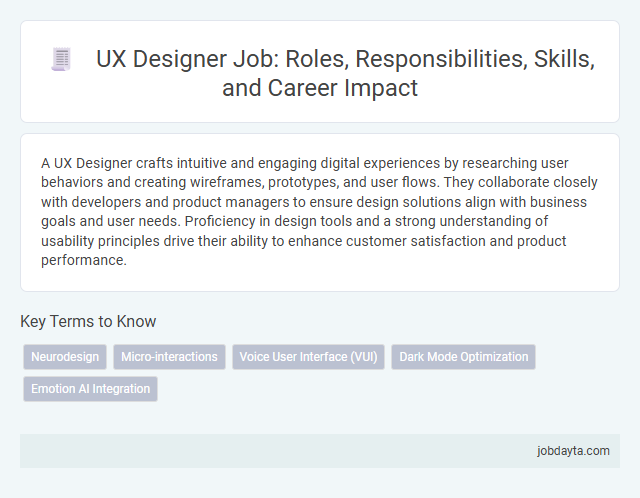 UX Designer Job: Roles, Responsibilities, Skills, and Career Impact