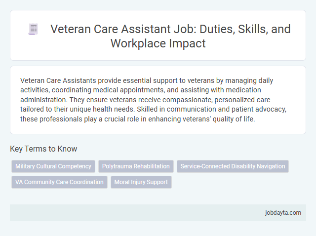Veteran Care Assistant Job: Duties, Skills, and Workplace Impact