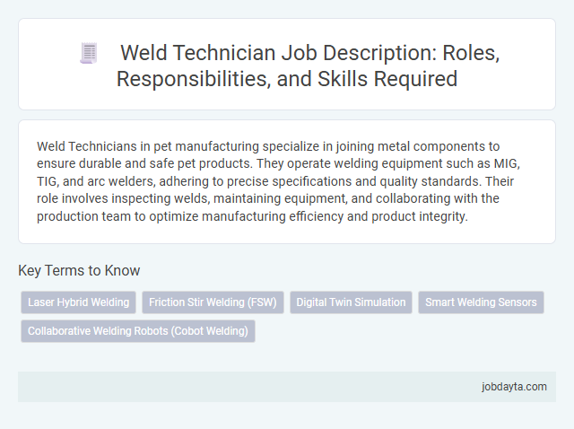 Weld Technician Job Description: Roles, Responsibilities, and Skills Required