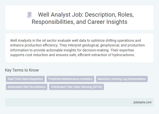 Well Analyst Job: Description, Roles, Responsibilities, and Career Insights