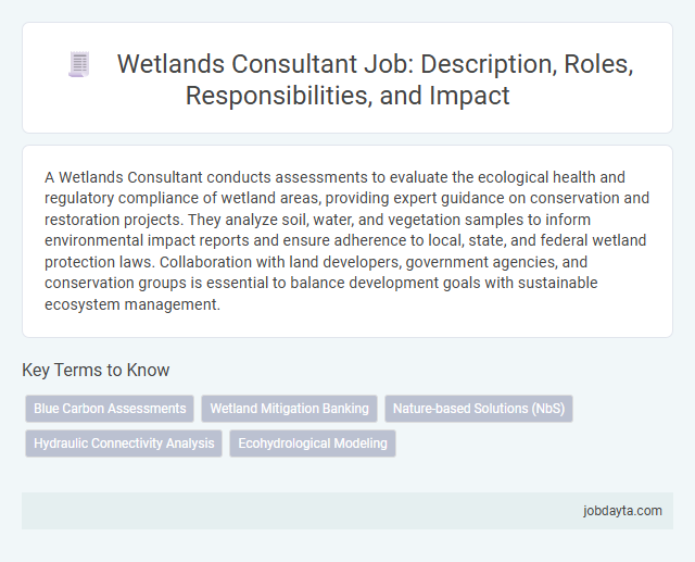 Wetlands Consultant Job: Description, Roles, Responsibilities, and Impact
