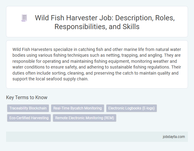 Wild Fish Harvester Job: Description, Roles, Responsibilities, and Skills