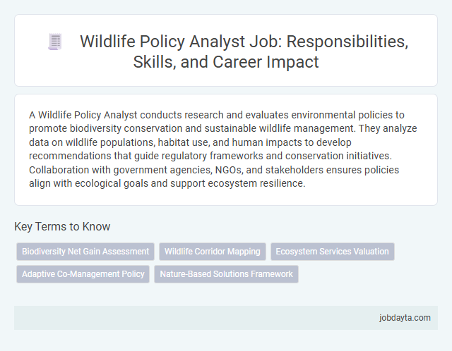 Wildlife Policy Analyst Job: Responsibilities, Skills, and Career Impact