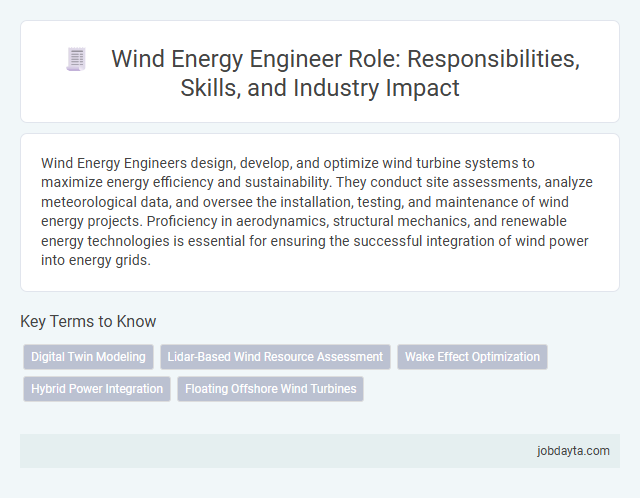 Wind Energy Engineer Role: Responsibilities, Skills, and Industry Impact