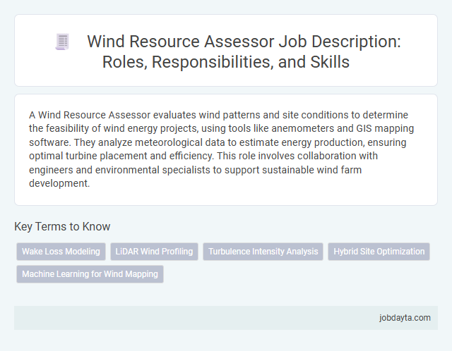 Wind Resource Assessor Job Description: Roles, Responsibilities, and Skills