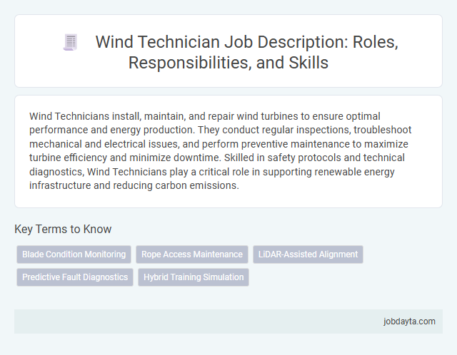 Wind Technician Job Description: Roles, Responsibilities, and Skills