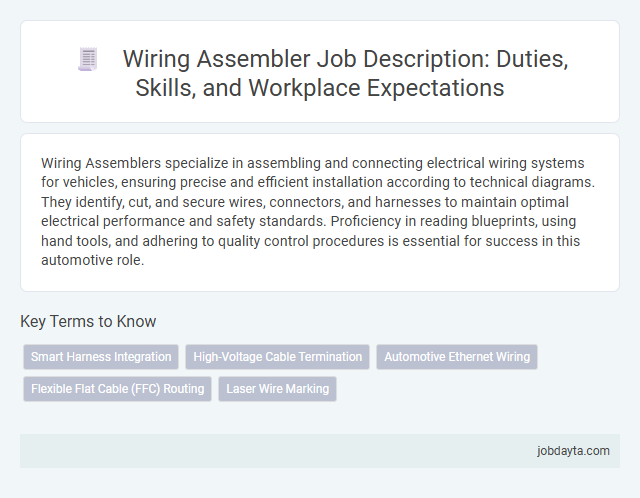 Wiring Assembler Job Description: Duties, Skills, and Workplace Expectations