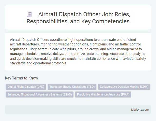 Aircraft Dispatch Officer Job: Roles, Responsibilities, and Key Competencies
