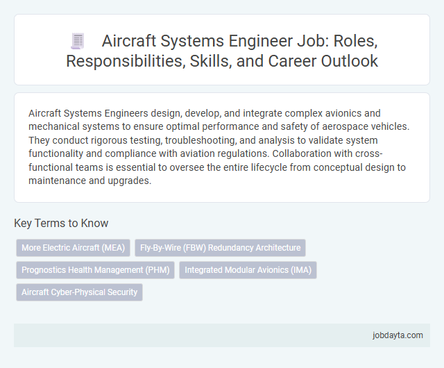 Aircraft Systems Engineer Job: Roles, Responsibilities, Skills, and Career Outlook