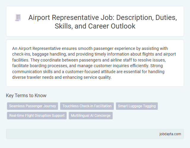 Airport Representative Job: Description, Duties, Skills, and Career Outlook