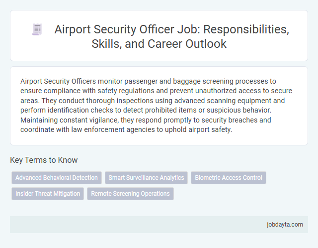 Airport Security Officer Job: Responsibilities, Skills, and Career Outlook